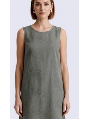 Lungolinarno Purolino Embroidered Sleeveless Dress